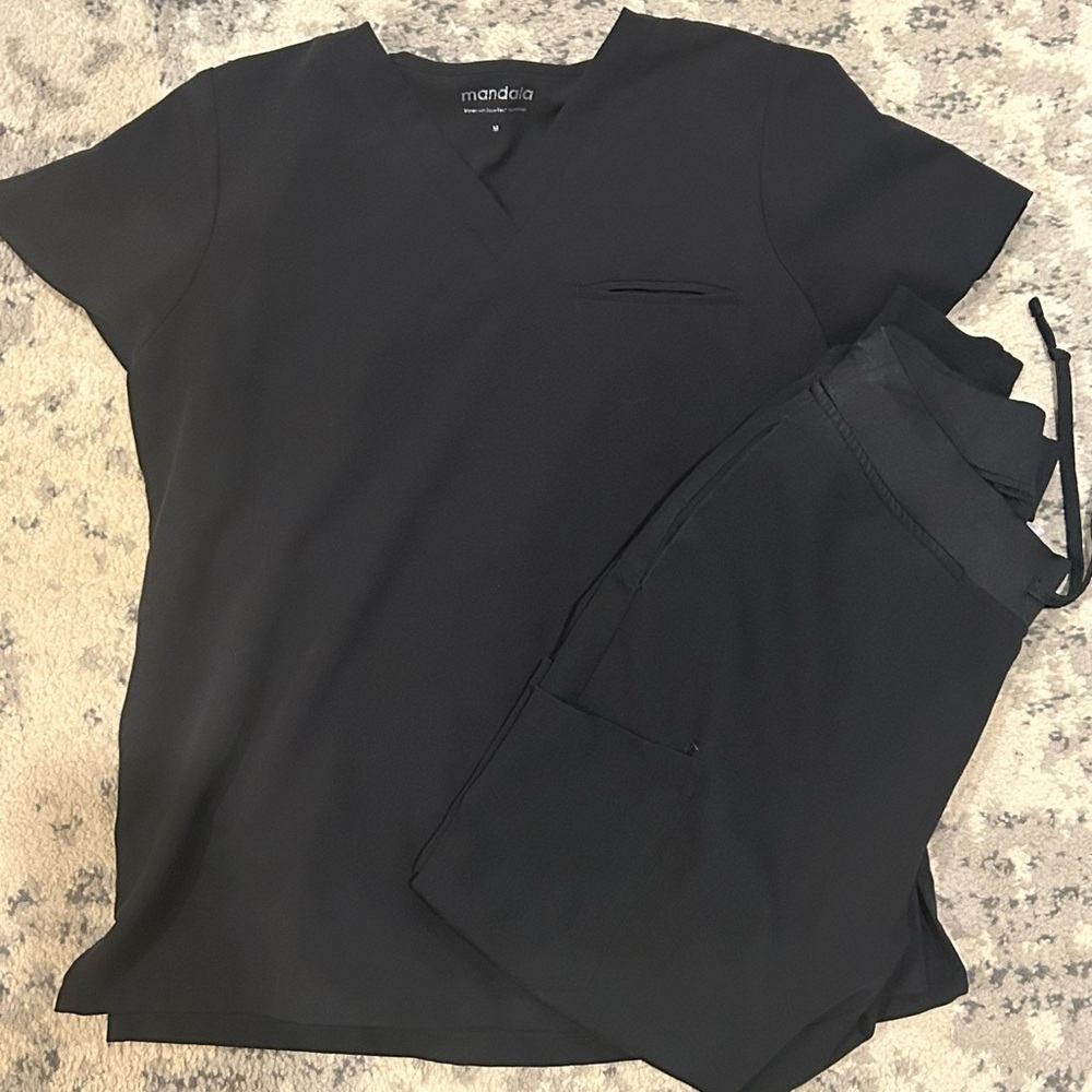 Mandala scrub jogger set